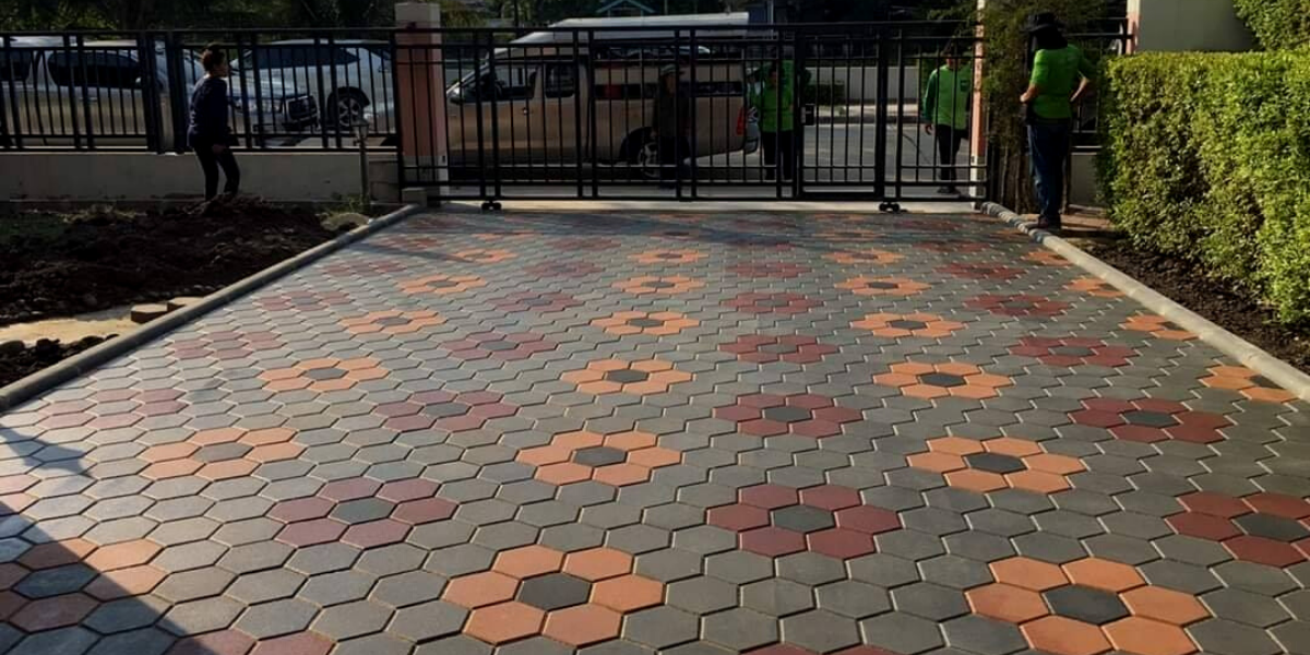 บล็อกปูพื้น เอสซีจี รุ่นบล็อกหกเหลี่ยม